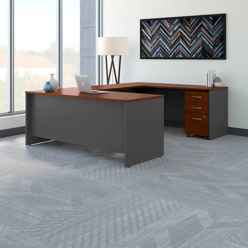 Series C 72W U Shaped Desk with Drawers