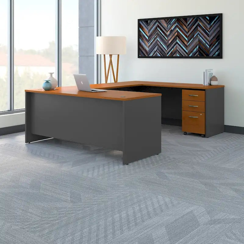 Series C 72W U Shaped Desk with Drawers