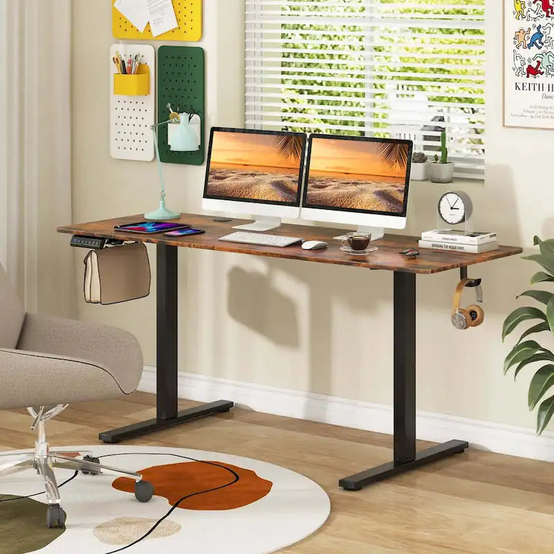 63 x 24 Inch Sit Stand Desk Height Adjustable Electric - See Details