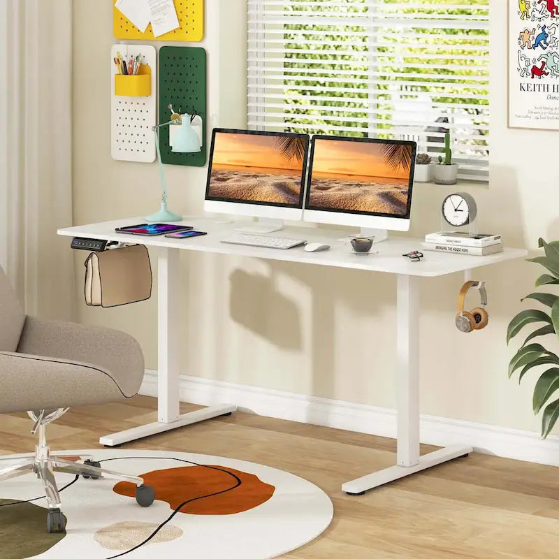 63 x 24 Inch Sit Stand Desk Height Adjustable Electric - See Details