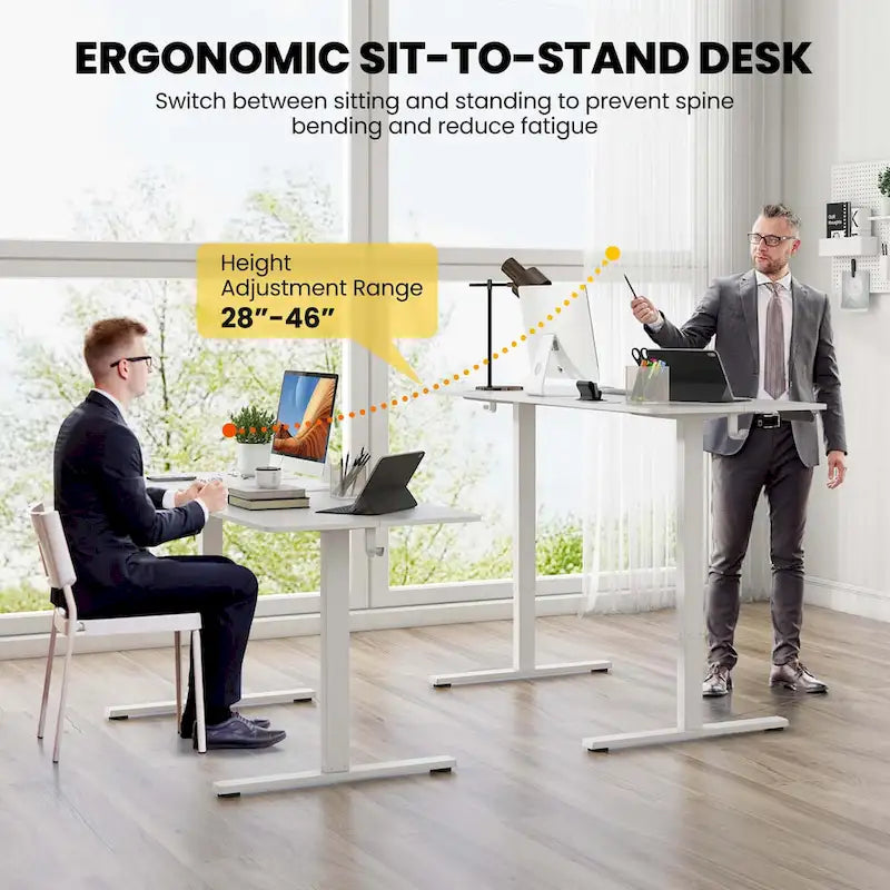 63 x 24 Inch Sit Stand Desk Height Adjustable Electric - See Details