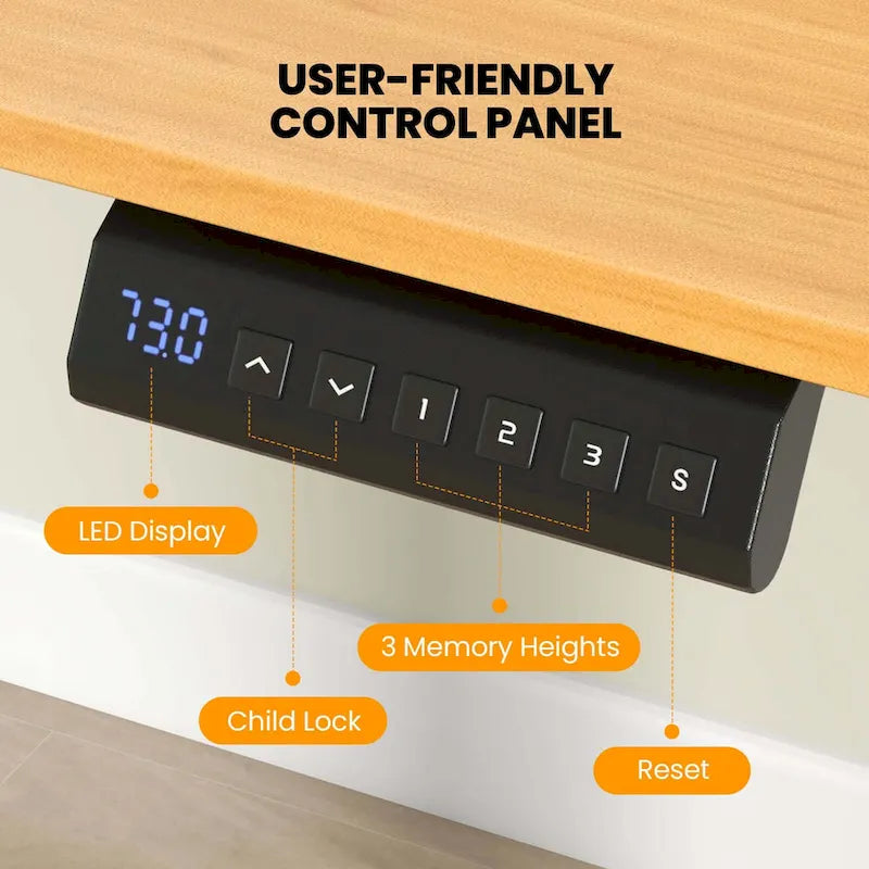 63 x 24 Inch Sit Stand Desk Height Adjustable Electric - See Details