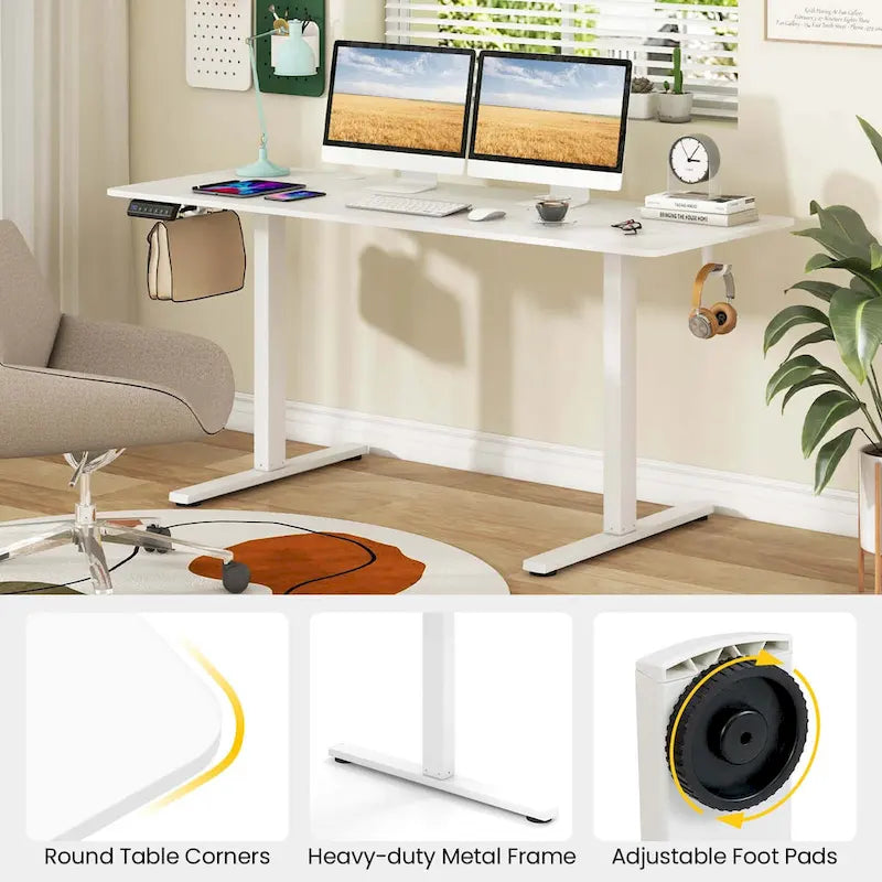 63 x 24 Inch Sit Stand Desk Height Adjustable Electric - See Details