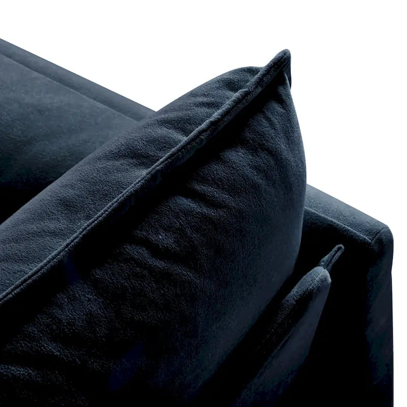 64 Oversized Chenille 2-Seater Sofa with DIY Combo & Storage Pockets