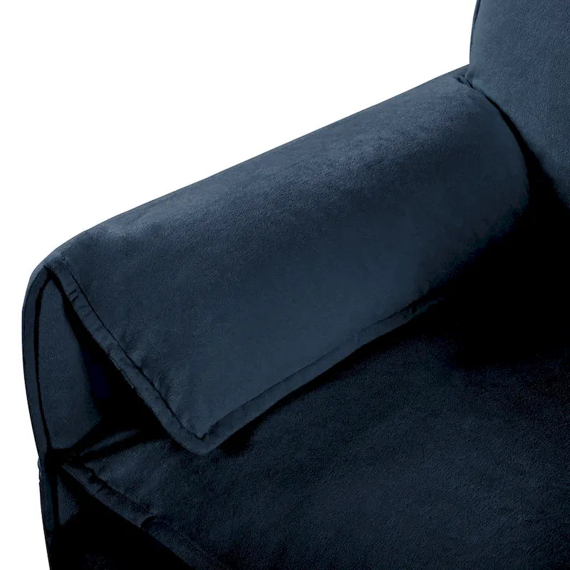 64 Oversized Chenille 2-Seater Sofa with DIY Combo & Storage Pockets