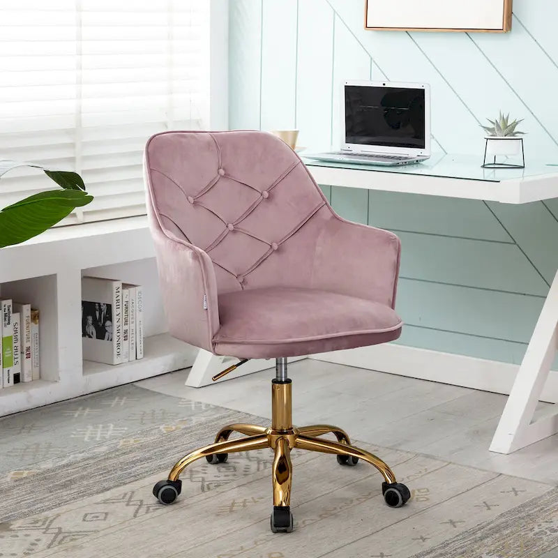 Velvet Swivel Shell Chair for Living Room ,Office chair
