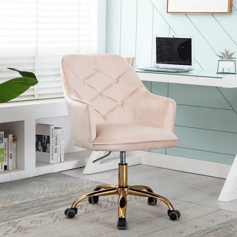 Velvet Swivel Shell Chair for Living Room ,Office chair