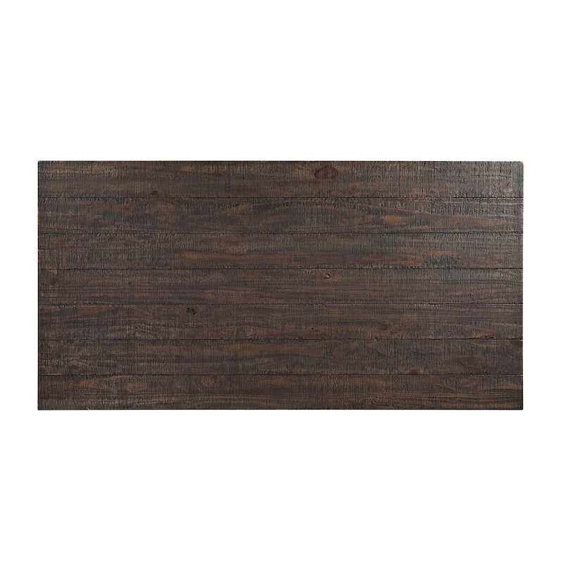 Badri Rustic 76-inch Solid Wood Dining Table