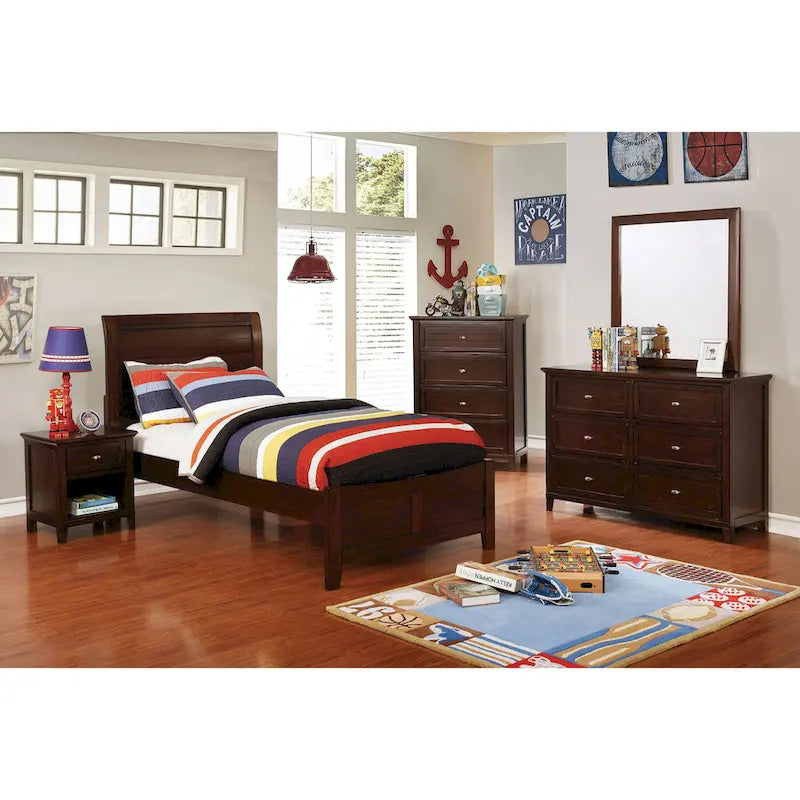 Transitional 56-inch Wide 6-Drawer Solid Wood Dresser