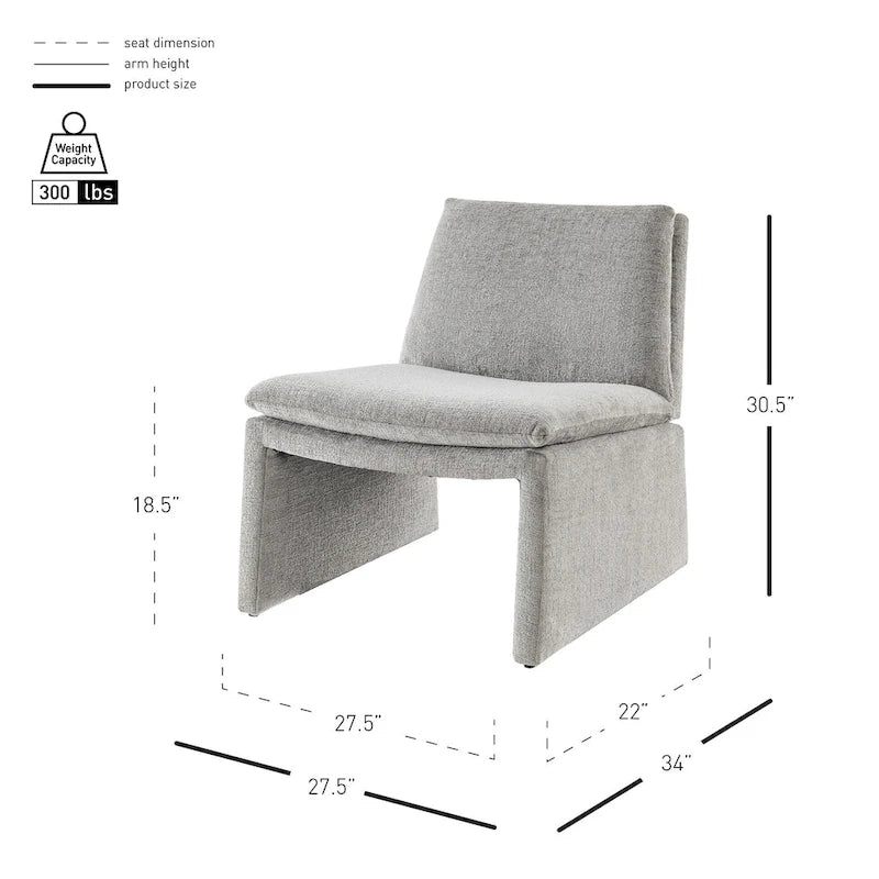 Chenille Accent Chair