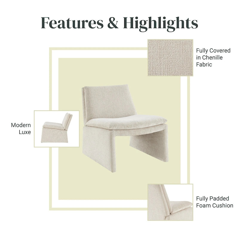 Chenille Accent Chair