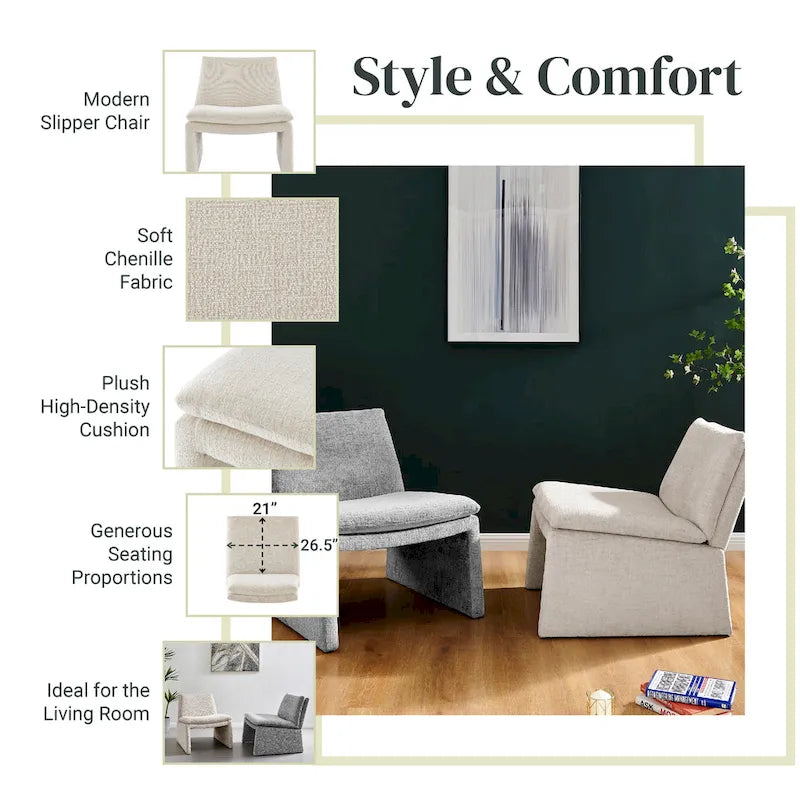Chenille Accent Chair