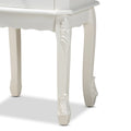 Baxton Studio Sophia Classic and Traditional French White Finished Wood 2-Drawer End Table
