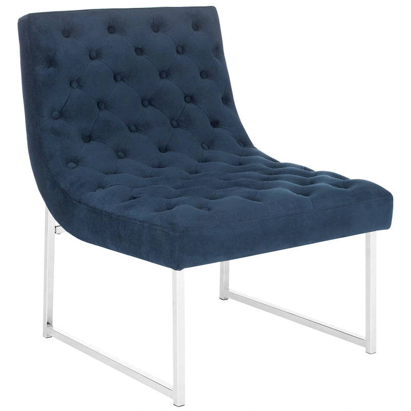 Mid-Century Modern Tufted Club Chair