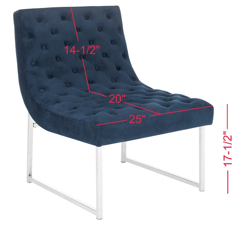 Mid-Century Modern Tufted Club Chair