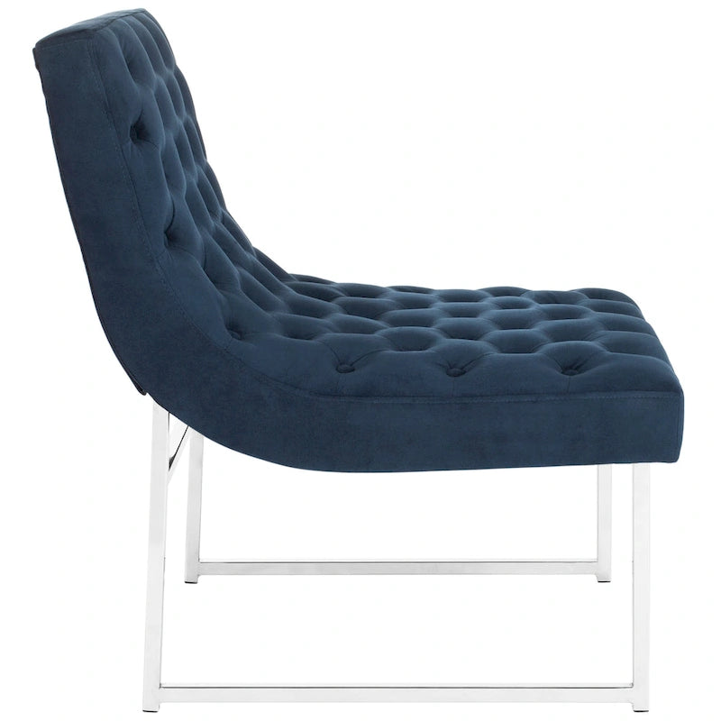Mid-Century Modern Tufted Club Chair