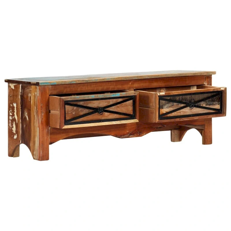 TV Stand 47.2x11.8x15.7 Solid Wood Reclaimed
