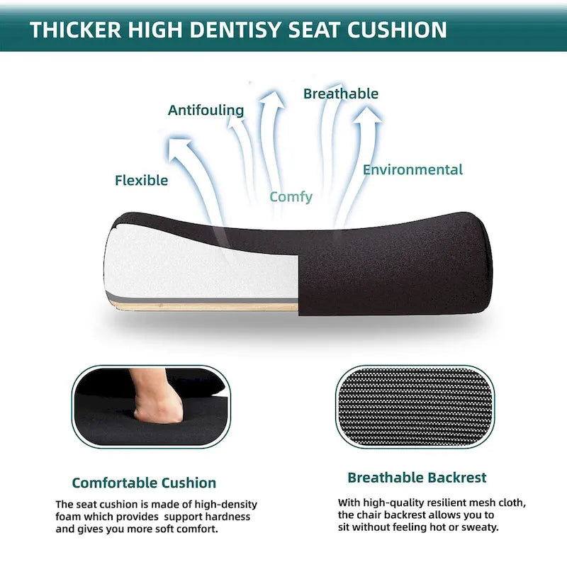 Mesh High Back Ergonomic Office Chair Lumbar Support Pillow Computer Desk Chair
