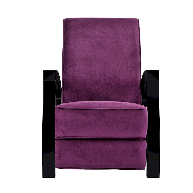 Premium Purple Microvelvet Recliner